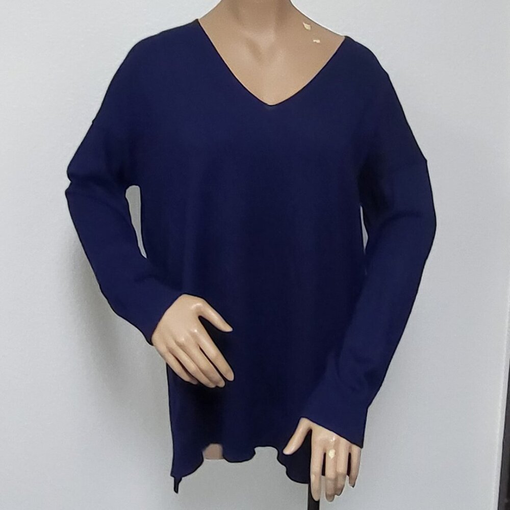 Grecerelle brand long-sleeve navy blue sweater EUC size 2XL